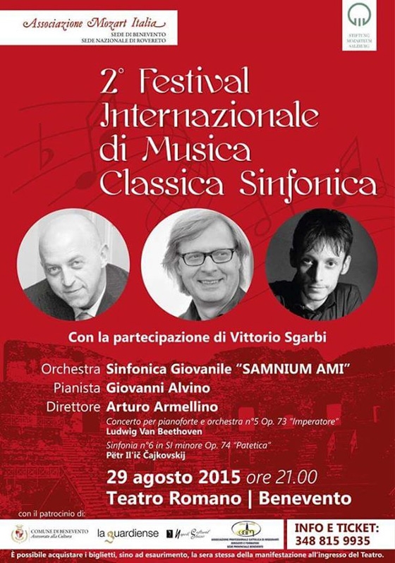 Al Teatro Romano il ‘Festival Internazionale di Musica Classica Sinfonica’ organizzato dall’Ami di Benevento