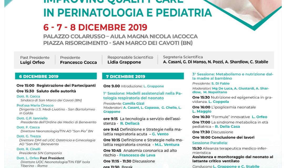 Ospedale San Pio di Benevento, il Ministro della Salute al congresso di medicina Perinatale e Pediatria