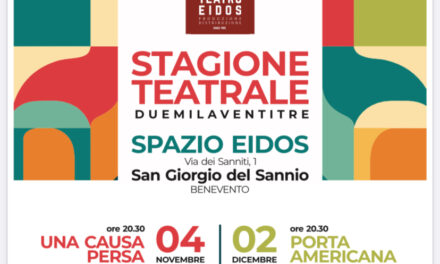 Al via gli spettacoli autunnali del Teatro Eidos di S.Giorgio del Sannio