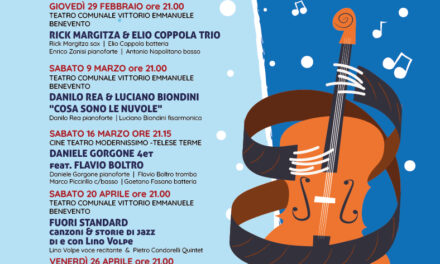 Poesia e musica, sabato 9 marzo a Benevento, con il concerto di Danilo Rea e Luciano Biondini